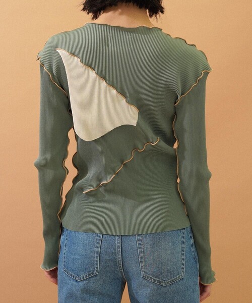 kotohayokozawa（コトハヨコザワ）の「【kotohayokozawa(コトハヨコザワ)】ロングスリーブトップス TD21A-P05（Tシャツ/カットソー・レディース・ブラック/ネイビー/グレー/グリーン/アイボリー・FREE）」の11枚目の写真