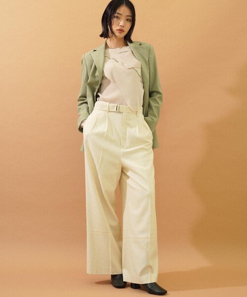 kotohayokozawa（コトハヨコザワ）の「【kotohayokozawa(コトハヨコザワ)】ロングスリーブトップス TD21A-P05（Tシャツ/カットソー・レディース・ブラック/ネイビー/グレー/グリーン/アイボリー・FREE）」の22枚目の写真