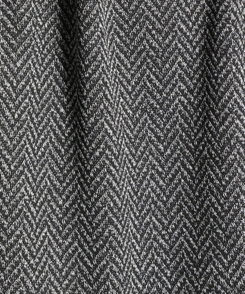 HIDEAWAYS NICOLE（ハイダウェイニコル）の「リンクスヘリンボンニットボンディングＶネックプルオーバー（ニット/セーター・メンズ・ブラック/オフホワイト/ボルドー/ホワイト×ブラック・MEDIUM/X-LARGE/LARGE）」の8枚目の写真