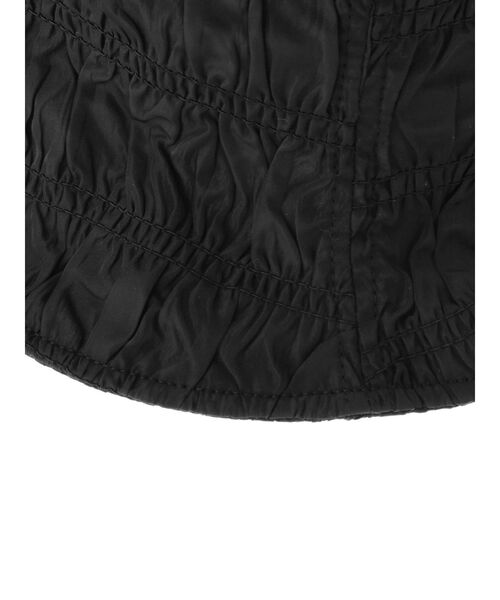 EMODA（エモダ）の「シャーリングナイロンバケットハット（ハット・レディース・ブラック/アイボリー・FREE）」の9枚目の写真