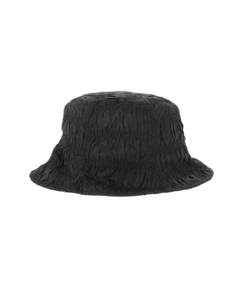 EMODA（エモダ）の「シャーリングナイロンバケットハット（ハット・レディース・ブラック/アイボリー・FREE）」の4枚目の写真