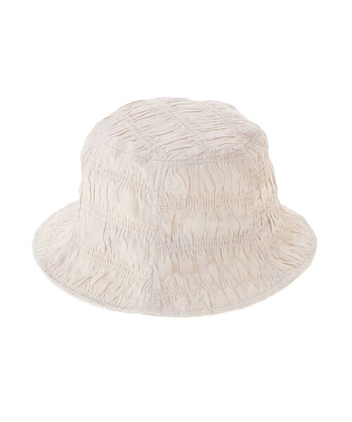 EMODA（エモダ）の「シャーリングナイロンバケットハット（ハット・レディース・ブラック/アイボリー・FREE）」の18枚目の写真