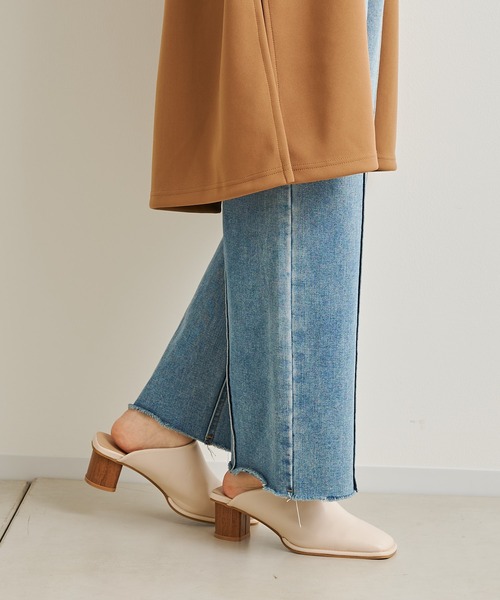 prose verse（プロズヴェール）の「ウッドヒールステッチ入りミュール（パンプス・レディース・ブラック/ベージュ/アイボリー・SMALL/MEDIUM/LARGE/X-LARGE/XX-LARGE/X-SMALL）」の19枚目の写真