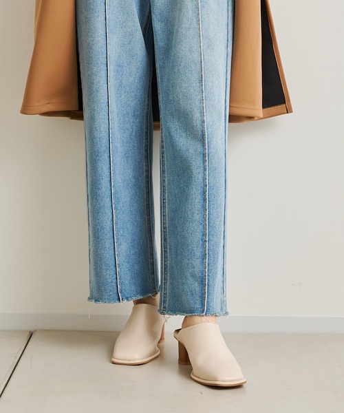 prose verse（プロズヴェール）の「ウッドヒールステッチ入りミュール（パンプス・レディース・ブラック/ベージュ/アイボリー・SMALL/MEDIUM/LARGE/X-LARGE/XX-LARGE/X-SMALL）」の21枚目の写真