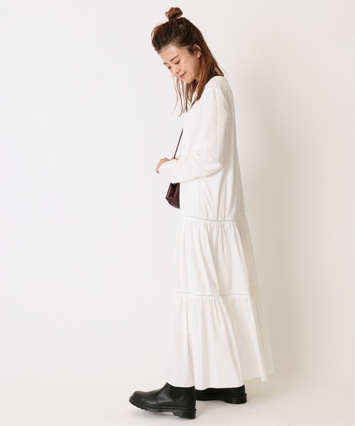 U by SPICK&SPAN（ユーバイスピックアンドスパン）の「≪追加≫はしごレース ティアードドレス 2◆（ワンピース・レディース・ブラック・FREE）」の20枚目の写真