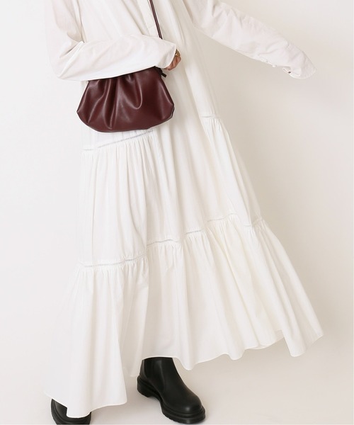 U by SPICK&SPAN（ユーバイスピックアンドスパン）の「≪追加≫はしごレース ティアードドレス 2◆（ワンピース・レディース・ブラック・FREE）」の3枚目の写真