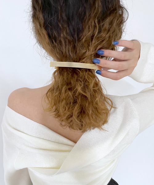 mystic（ミスティック）の「[eau un bijou] shiny (valletta)（バレッタ/ヘアクリップ・レディース・ゴールド・ONE SIZE）」の2枚目の写真
