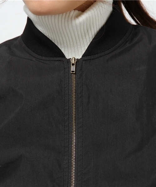 WEGO（ウィゴー）の「WEGO/レースアップブルゾン（ミリタリージャケット・レディース・ブラック/ライトピンク・FREE）」の11枚目の写真