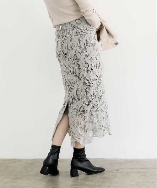 RANDA（ランダ）の「レースタイトスカート（スカート・レディース・グレー/ブラック/パープル・1/0）」の7枚目の写真