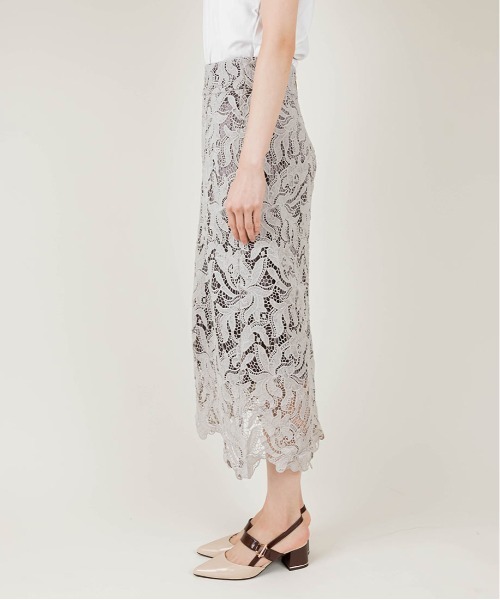 RANDA（ランダ）の「レースタイトスカート（スカート・レディース・グレー/ブラック/パープル・1/0）」の13枚目の写真