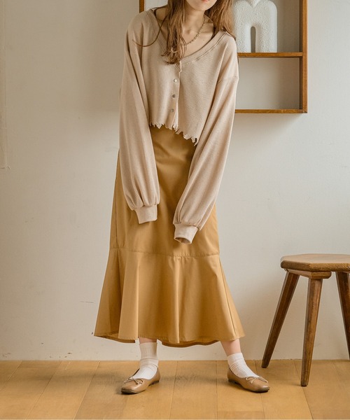 Ambre Neige(アンブルネージュ)の「ダメージカーディガン/【WEB/EC限定商品】(カーディガン/ボレロ・レディース・モカ/アイボリー/ベージュ/ブラック・FREE)」の9枚目の写真