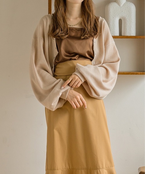 Ambre Neige(アンブルネージュ)の「ダメージカーディガン/【WEB/EC限定商品】(カーディガン/ボレロ・レディース・モカ/アイボリー/ベージュ/ブラック・FREE)」の12枚目の写真