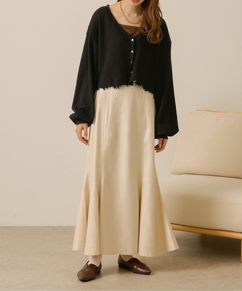 Ambre Neige(アンブルネージュ)の「ダメージカーディガン/【WEB/EC限定商品】(カーディガン/ボレロ・レディース・モカ/アイボリー/ベージュ/ブラック・FREE)」の22枚目の写真