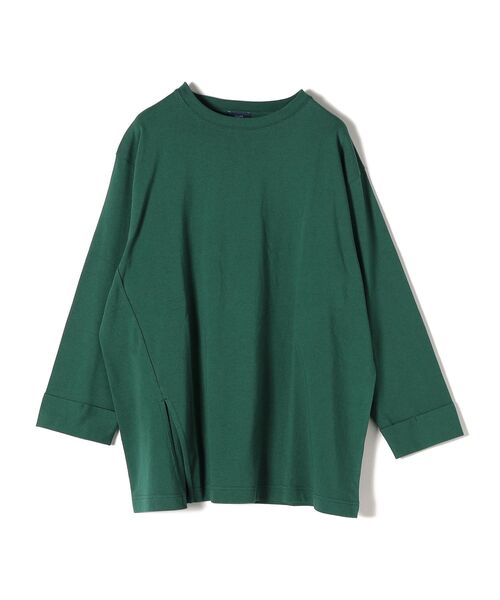 SHIPS(シップス)の「【WEB限定】ヘビーウェイトサイドスリットロングスリーブ◇(Tシャツ/カットソー・レディース・ブラック/ベージュ/ブルー系その他/チャコールグレー/グリーン・SMALL/MEDIUM)」の15枚目の写真