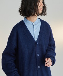 【LikeUs】モヘアライクシャギーニットルーズカーディガン