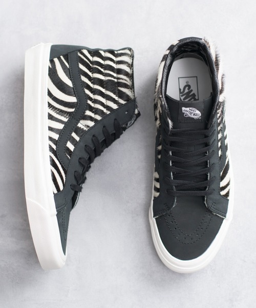 And A（アンドエー）の「VANS ヴァンズ / SK8-HI 38 DX スケートハイ ゼブラハラコ ハイカットスニーカー / VN0A38GF4ZD（スニーカー・メンズ・ゼブラ・26.5cm/27.5cm/27cm/28cm）」の15枚目の写真