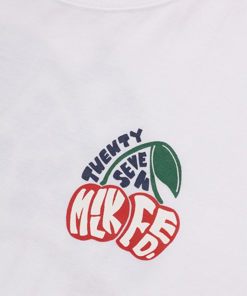 MILKFED.(ミルクフェド)の「L/S TEE CHERRY LOGO(Tシャツ/カットソー・レディース・ネイビー/ホワイト/ブラック・ONE SIZE)」の7枚目の写真