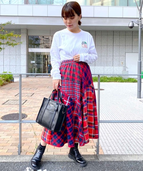 MILKFED.(ミルクフェド)の「L/S TEE CHERRY LOGO(Tシャツ/カットソー・レディース・ネイビー/ホワイト/ブラック・ONE SIZE)」の15枚目の写真
