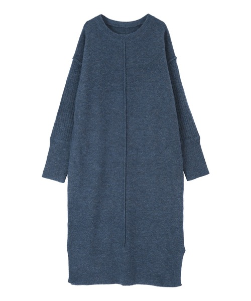 titivate（ティティベイト）の「リブ袖ロングニットワンピース（ワンピース・レディース・ライトベージュ/ブラウン/チャコール/ブルー/ダークグリーン・S/M/PS(XS－S)）」の20枚目の写真