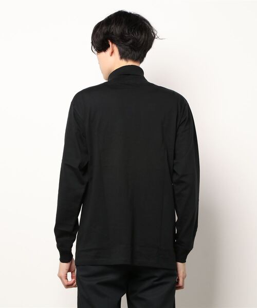 JUNRED(ジュンレッド)の「コットンタートルネックカットソー(Tシャツ/カットソー・メンズ・ホワイト/ブラック・L/M/S)」の4枚目の写真