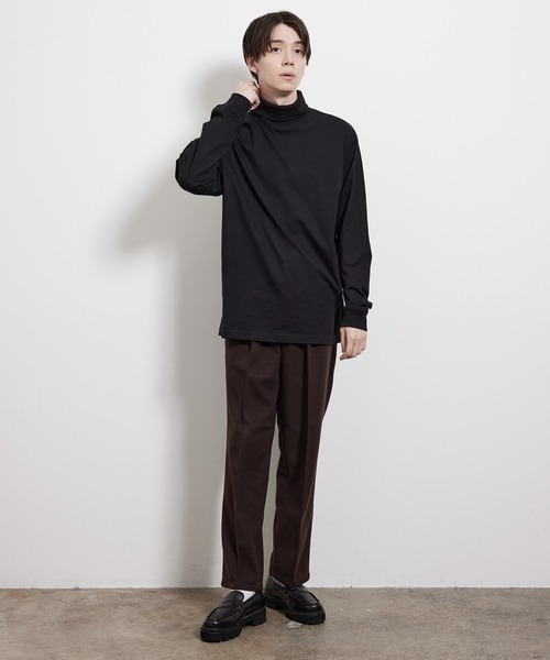 JUNRED(ジュンレッド)の「コットンタートルネックカットソー(Tシャツ/カットソー・メンズ・ホワイト/ブラック・L/M/S)」の12枚目の写真