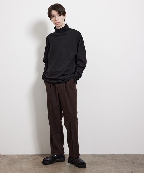 JUNRED(ジュンレッド)の「コットンタートルネックカットソー(Tシャツ/カットソー・メンズ・ホワイト/ブラック・L/M/S)」の11枚目の写真