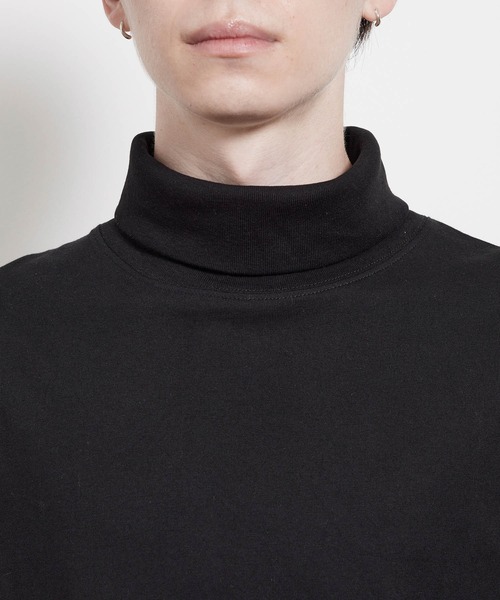 JUNRED(ジュンレッド)の「コットンタートルネックカットソー(Tシャツ/カットソー・メンズ・ホワイト/ブラック・L/M/S)」の6枚目の写真