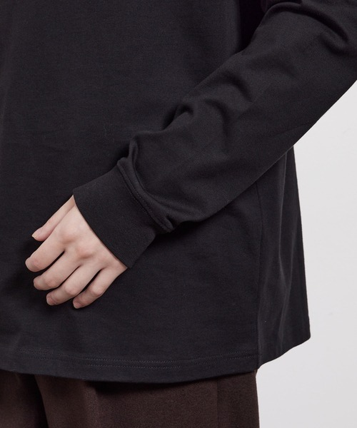 JUNRED(ジュンレッド)の「コットンタートルネックカットソー(Tシャツ/カットソー・メンズ・ホワイト/ブラック・L/M/S)」の5枚目の写真