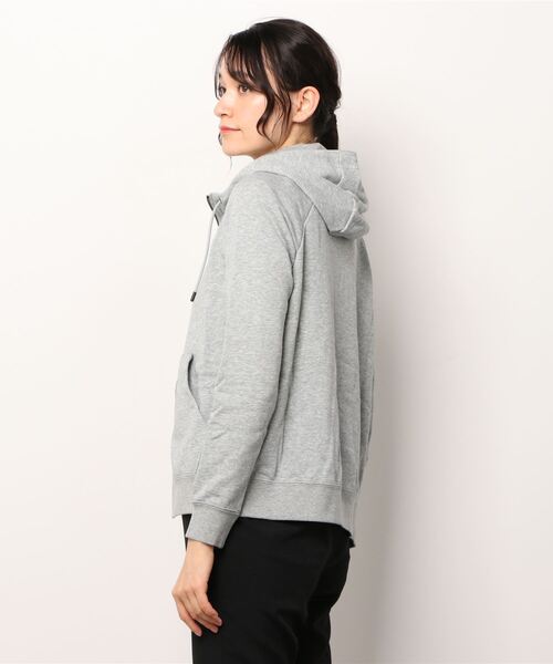 NIKE（ナイキ）の「NIKE/ナイキ ウィメンズ エッセンシャルフレンチテリー フルジップフーディ（パーカー・レディース・グレー/ブラック・L/XL/S/M）」の3枚目の写真