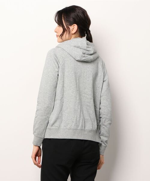 NIKE（ナイキ）の「NIKE/ナイキ ウィメンズ エッセンシャルフレンチテリー フルジップフーディ（パーカー・レディース・グレー/ブラック・L/XL/S/M）」の4枚目の写真