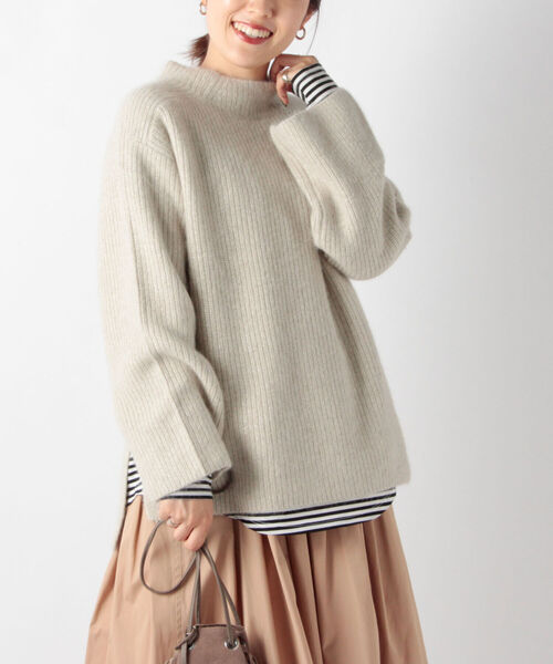 NOLLEY'S（ノーリーズ）の「ラメ×FOX混片畦プルオーバーニット（ニット