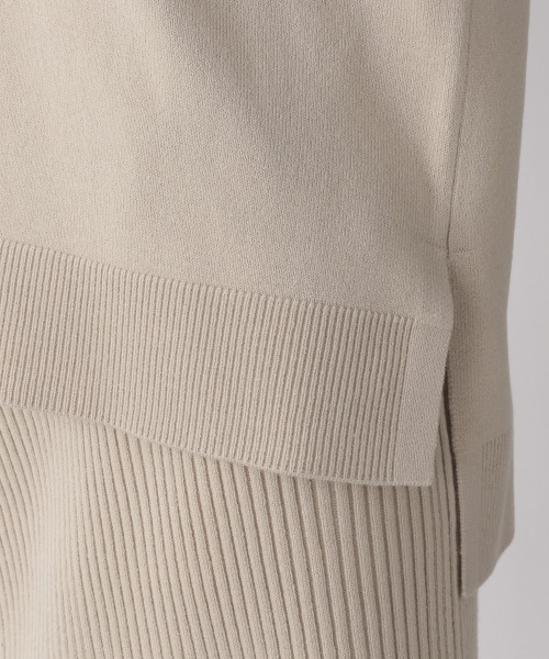 LOWRYS FARM（ローリーズファーム）の「３Ｐニットセットアップ　216072（セットアップ・レディース・ブラウン/グリーン/アイボリー/チャコールグレー・FREE）」の6枚目の写真