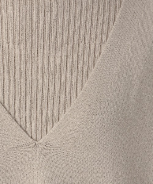 LOWRYS FARM（ローリーズファーム）の「３Ｐニットセットアップ　216072（セットアップ・レディース・ブラウン/グリーン/アイボリー/チャコールグレー・FREE）」の8枚目の写真