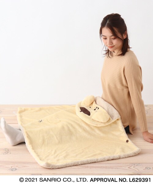 SHOO・LA・RUE（シューラルー）の「◆【ポムポムプリン】フード付きブランケット（ブランケット・レディース・イエロー・00）」の5枚目の写真
