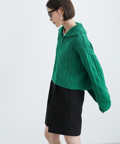 select MOCA（セレクトモカ）の「2021 AW シングルタックハーフパンツ（その他パンツ・レディース・ブラック/ネイビー/ダークベージュ・FREE）」の11枚目の写真