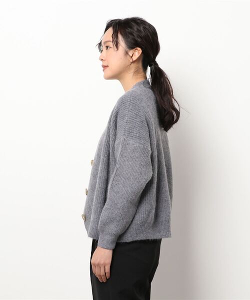 ECRIRE（エクリール）の「ニットカーデ（カーディガン/ボレロ・レディース・アイボリー/カーキ/グレー・M）」の13枚目の写真