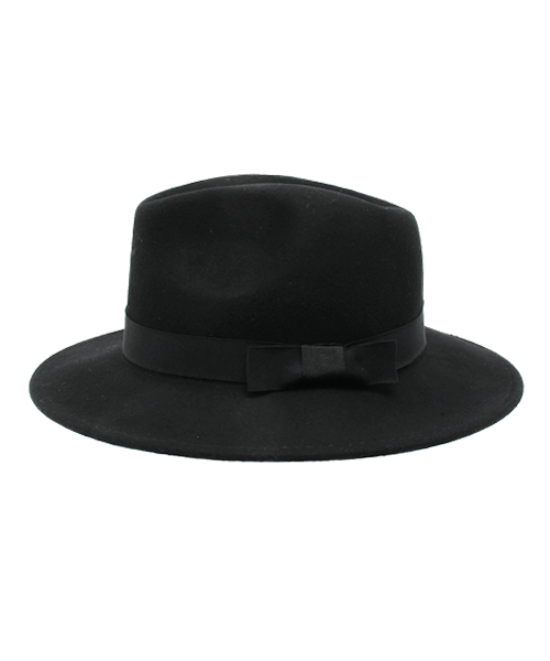 DISCOAT（ディスコート）の「【Discoaｔ】フェルトつば広HAT（ハット・レディース・ブラック/ダークブラウン・ﾌﾘ-）」の8枚目の写真