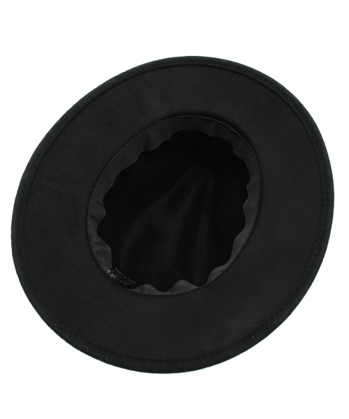 DISCOAT（ディスコート）の「【Discoaｔ】フェルトつば広HAT（ハット・レディース・ブラック/ダークブラウン・ﾌﾘ-）」の6枚目の写真