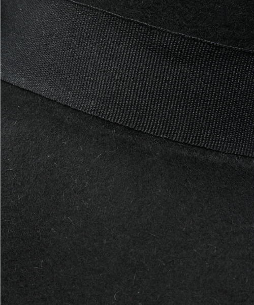 DISCOAT（ディスコート）の「【Discoaｔ】フェルトつば広HAT（ハット・レディース・ブラック/ダークブラウン・ﾌﾘ-）」の7枚目の写真