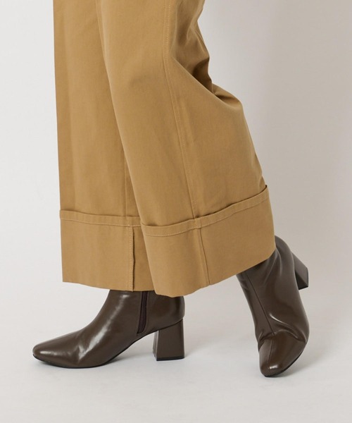 CIAOPANIC（チャオパニック）の「センターシームショートブーツ（ブーツ・レディース・ブラック/イエロー/モカ・38/36/37）」の3枚目の写真