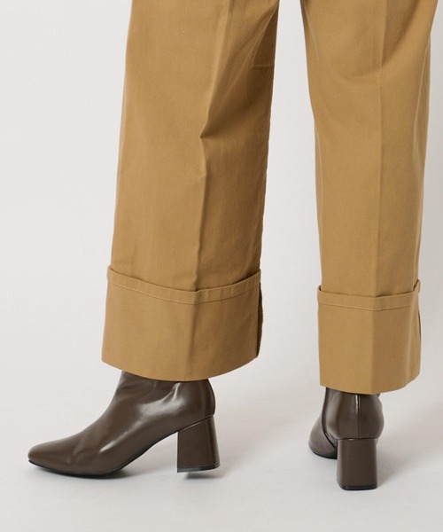 CIAOPANIC（チャオパニック）の「センターシームショートブーツ（ブーツ・レディース・ブラック/イエロー/モカ・38/36/37）」の5枚目の写真