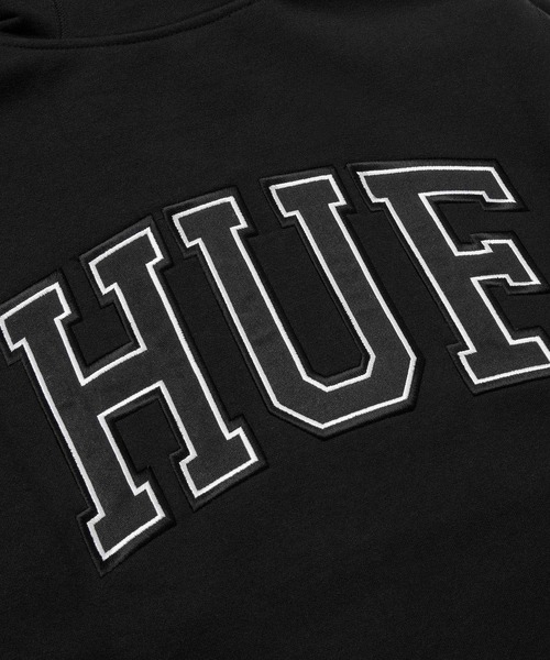 HUF（ハフ）の「TRANSIT ZIP-UP HOODIE / HUF ジップフード パーカー カレッジロゴ（パーカー・メンズ・ブラック/チョコ・X-LARGE/LARGE/XX-LARGE/MEDIUM/SMALL）」の7枚目の写真