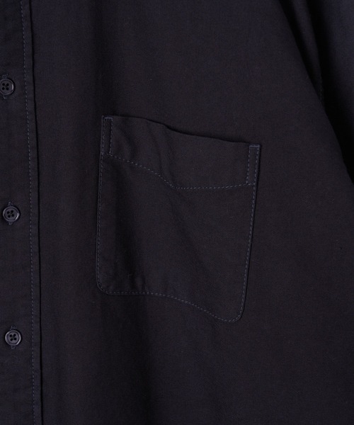 CIAOPANIC TYPY（チャオパニックティピー）の「オックス裏起毛 バンドカラーオーバーシャツ（シャツ/ブラウス・メンズ・ブラック/オフホワイト/ブルー/サンドベージュ・SMALL/MEDIUM/LARGE）」の12枚目の写真