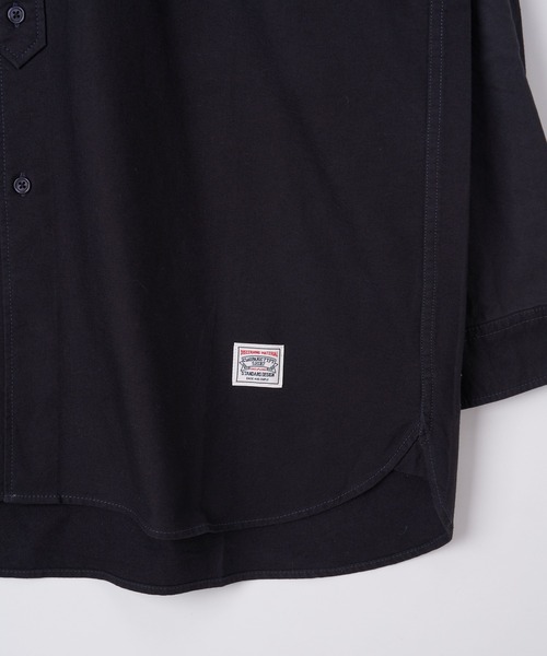 CIAOPANIC TYPY（チャオパニックティピー）の「オックス裏起毛 バンドカラーオーバーシャツ（シャツ/ブラウス・メンズ・ブラック/オフホワイト/ブルー/サンドベージュ・SMALL/MEDIUM/LARGE）」の13枚目の写真