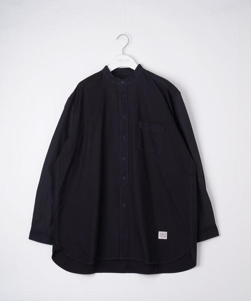 CIAOPANIC TYPY（チャオパニックティピー）の「オックス裏起毛 バンドカラーオーバーシャツ（シャツ/ブラウス・メンズ・ブラック/オフホワイト/ブルー/サンドベージュ・SMALL/MEDIUM/LARGE）」の16枚目の写真