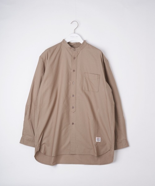 CIAOPANIC TYPY（チャオパニックティピー）の「オックス裏起毛 バンドカラーオーバーシャツ（シャツ/ブラウス・メンズ・ブラック/オフホワイト/ブルー/サンドベージュ・SMALL/MEDIUM/LARGE）」の19枚目の写真