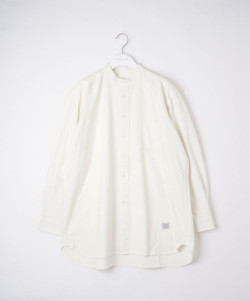 CIAOPANIC TYPY（チャオパニックティピー）の「オックス裏起毛 バンドカラーオーバーシャツ（シャツ/ブラウス・メンズ・ブラック/オフホワイト/ブルー/サンドベージュ・SMALL/MEDIUM/LARGE）」の17枚目の写真