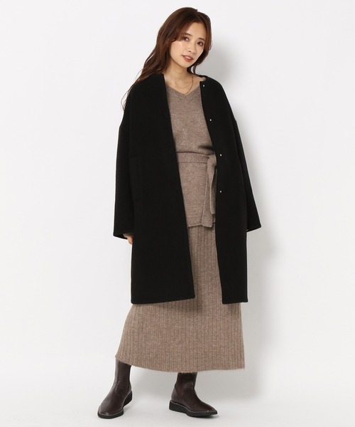 mysty woman(ミスティウーマン)の「マルチWAYニットセットアップ 257999(セットアップ・レディース・アイボリー/モカ/チャコール・FREE)」の6枚目の写真