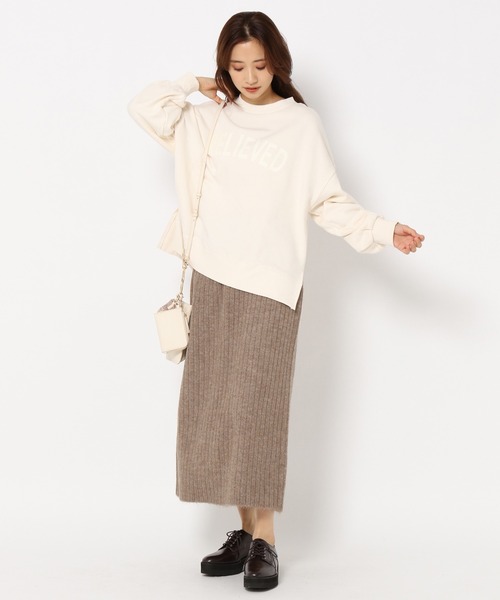 mysty woman(ミスティウーマン)の「マルチWAYニットセットアップ 257999(セットアップ・レディース・アイボリー/モカ/チャコール・FREE)」の7枚目の写真