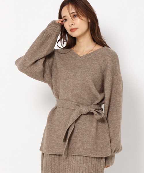 mysty woman(ミスティウーマン)の「マルチWAYニットセットアップ 257999(セットアップ・レディース・アイボリー/モカ/チャコール・FREE)」の13枚目の写真